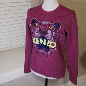 Size S Kenzo Women’s Classic Tiger Print Sweatshirt